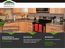 Tablet Screenshot of highlandapts.com